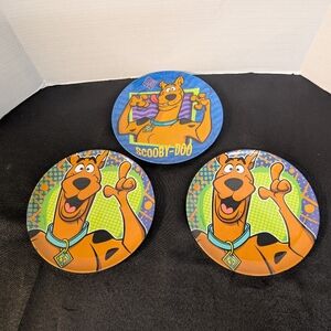 Vintage Scooby-Doo Plastic Plates Zak Designs Cartoon Dish Set of 3 2000s